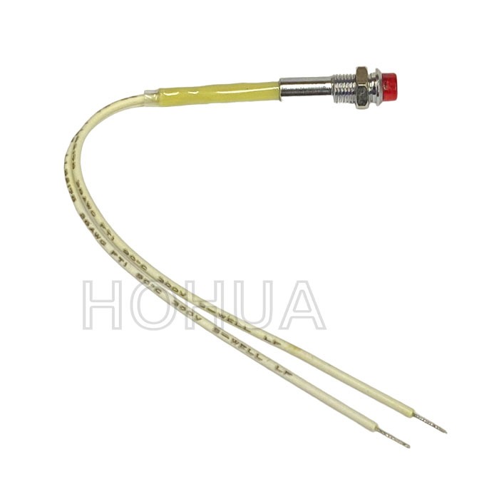 霓虹指示燈 110V 紅殼 4.5mm