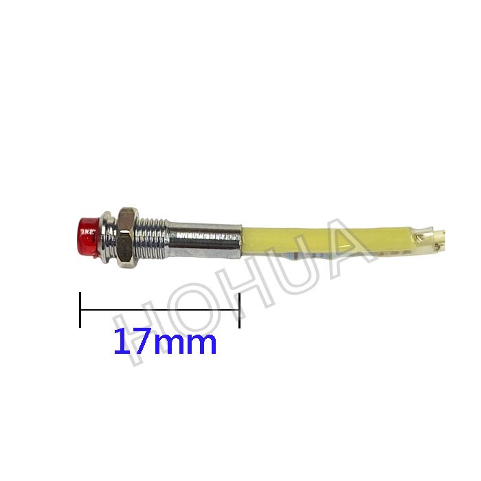 霓虹指示燈 110V 紅殼 4.5mm