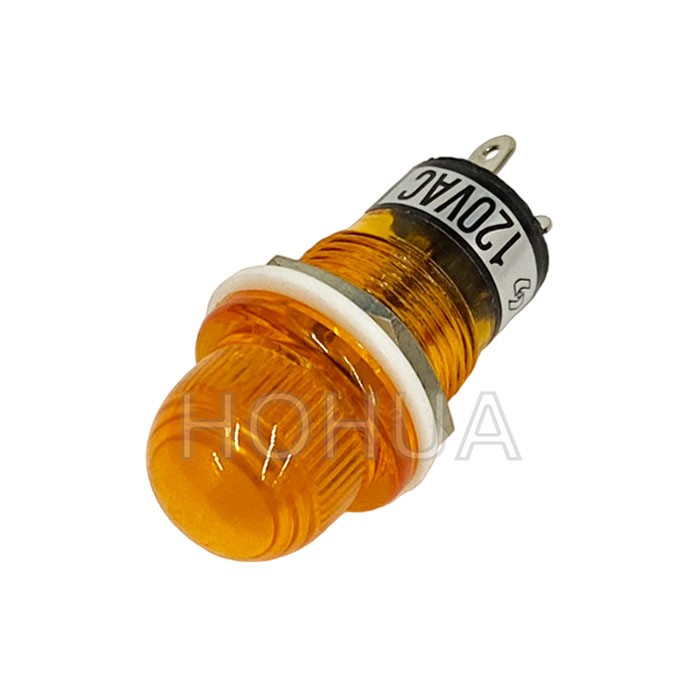 大丸型黃殼霓虹燈 110VAC