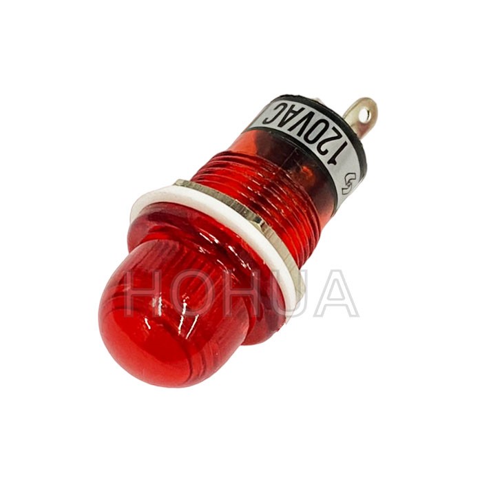大丸型紅殼霓虹燈 110VAC