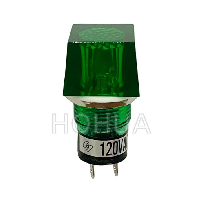 大角型綠殼霓虹燈 110AC
