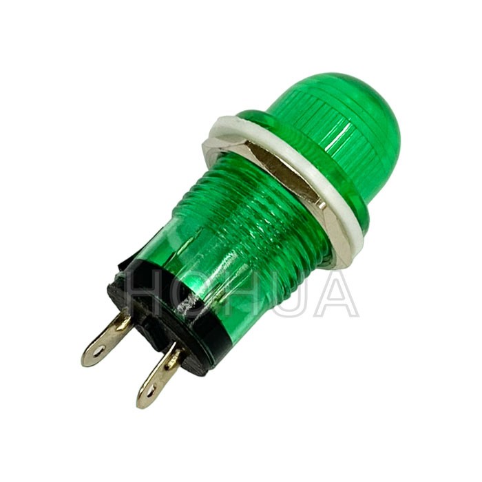 大丸型綠殼霓虹燈 220VAC 
