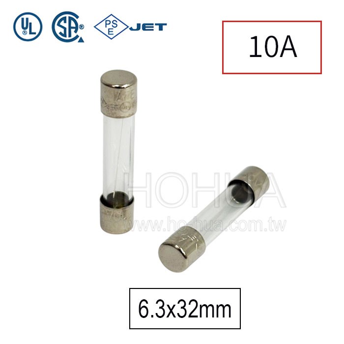 10A安規快斷保險絲 6.3x32mm ( 10A250V )