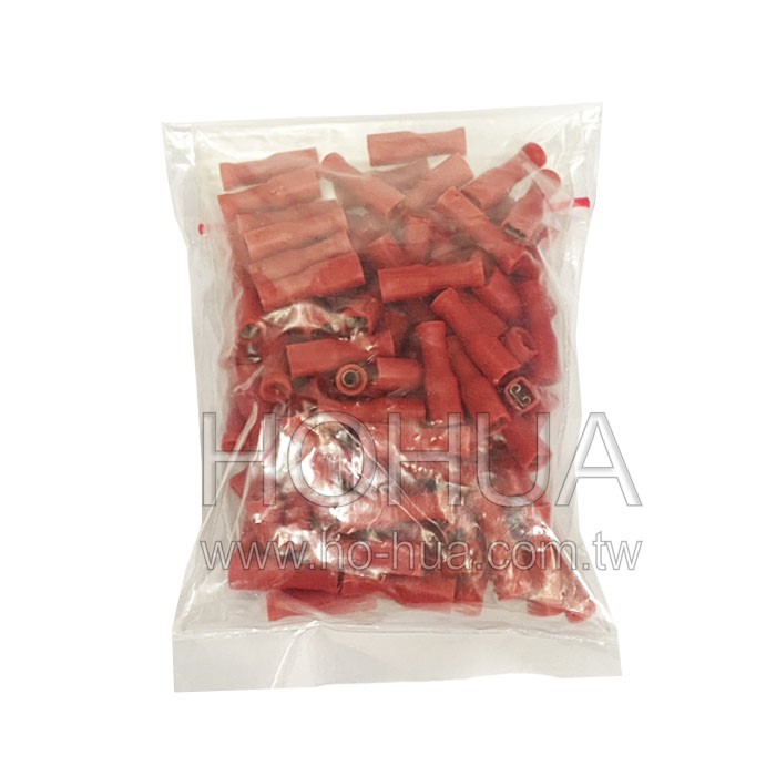 絕緣母插端子 (0.8mm) 100pcs ( PV1.25-3A )