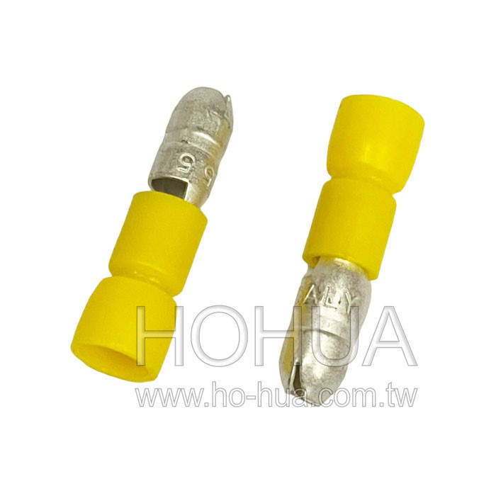 子彈型公端子 黃色 5pcs ( F5.5-B )
