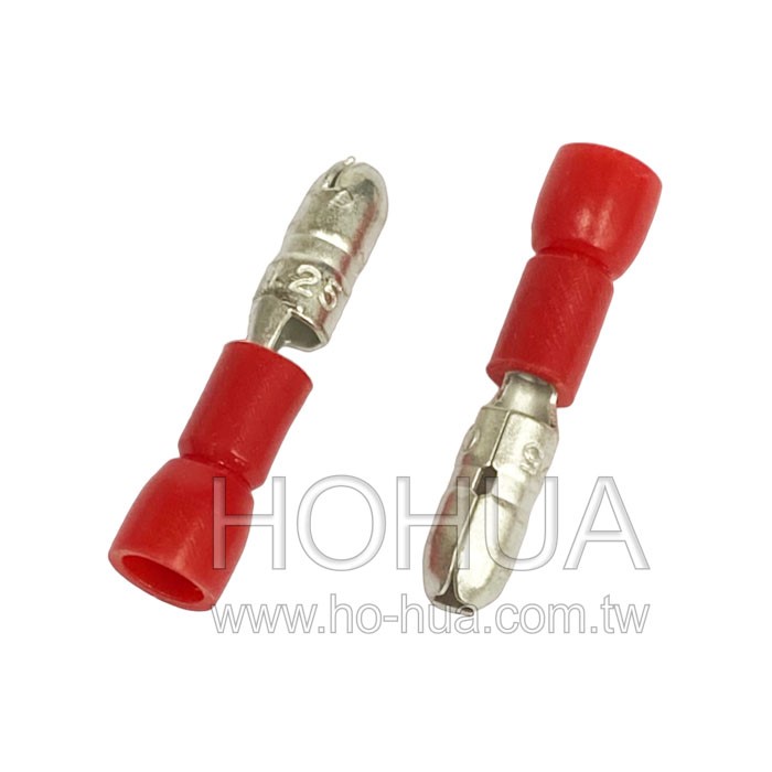 子彈型公端子 紅色 100pcs ( F1.25-B )