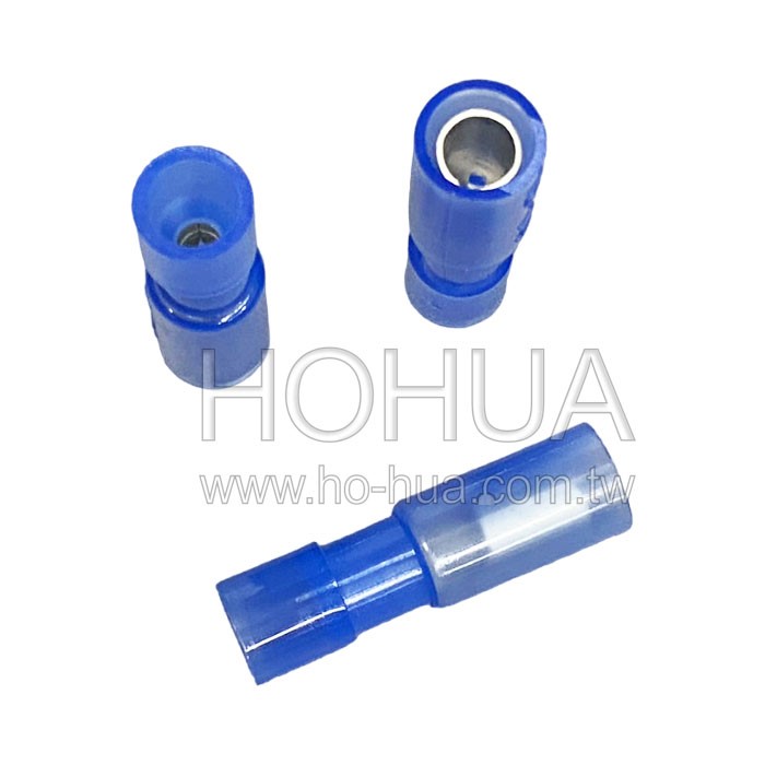 全絕緣子彈型母端子 透藍色 10pcs ( 2-156F ) ( RE2-4AF-T )