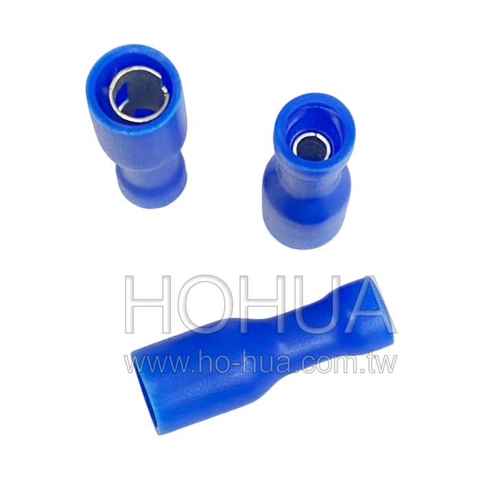 子彈型母端子 藍色 100pcs ( F2-A )
