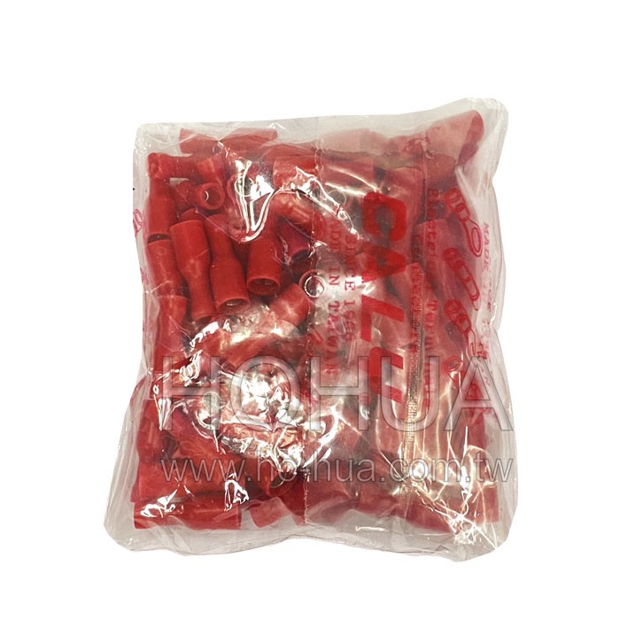 子彈型母端子 紅色 100pcs ( F1.25-A )