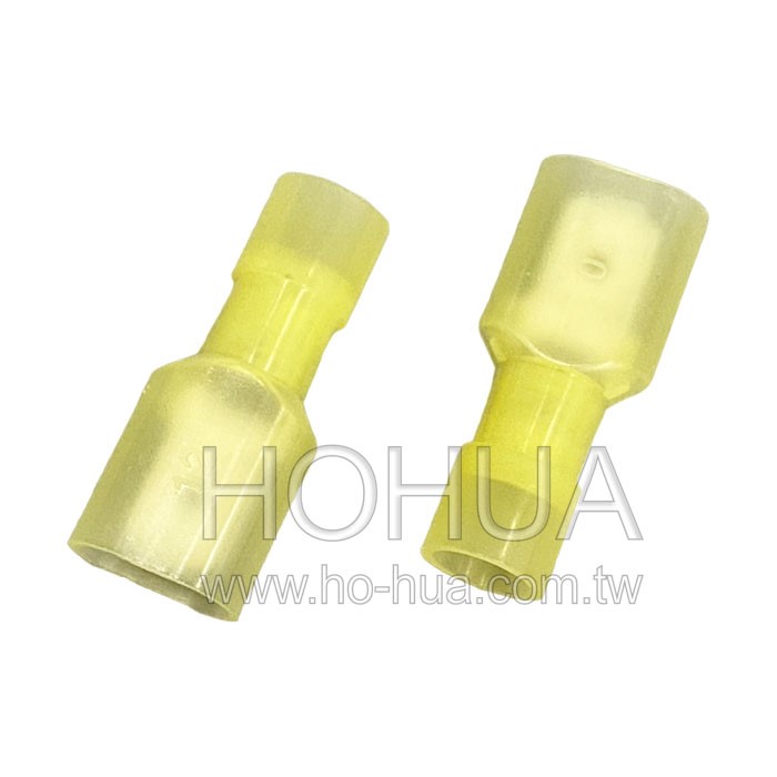 全絕緣公插端子 黃色 100pcs ( 5-250M ) ( M5-6.4AF-T )