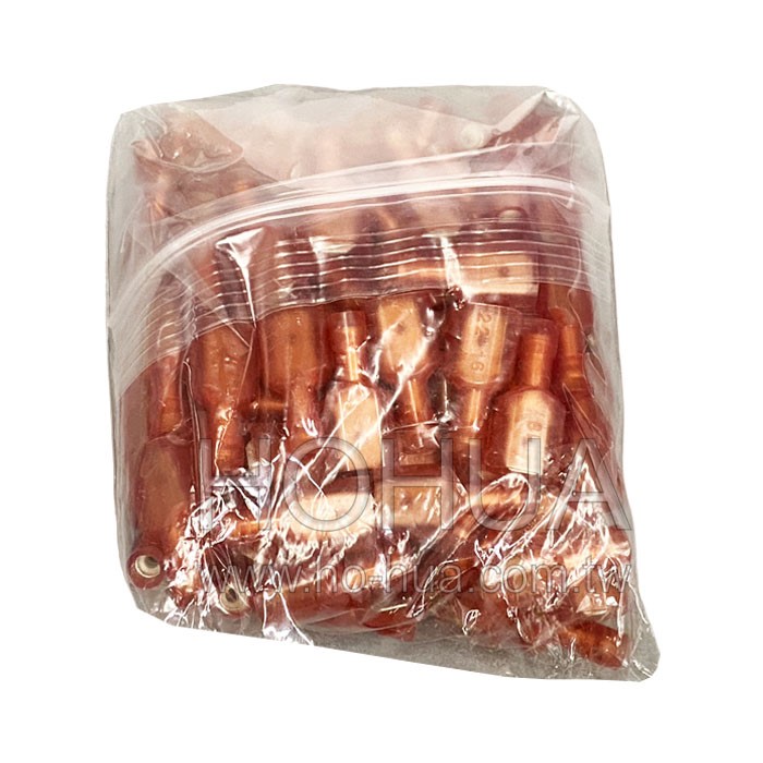 全絕緣公插端子 透紅色 100pcs ( 1-250MC ) ( M1-6.4AFC )