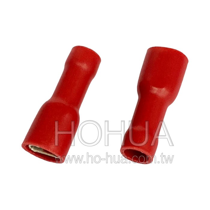 絕緣母插端子 紅色 100pcs ( 1-187(5)F )( F1-4.8VFC/5 )