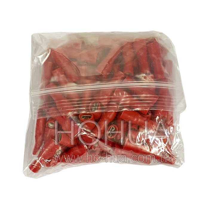 絕緣母插端子 紅色 100pcs ( 1-187(5)F )( F1-4.8VFC/5 )