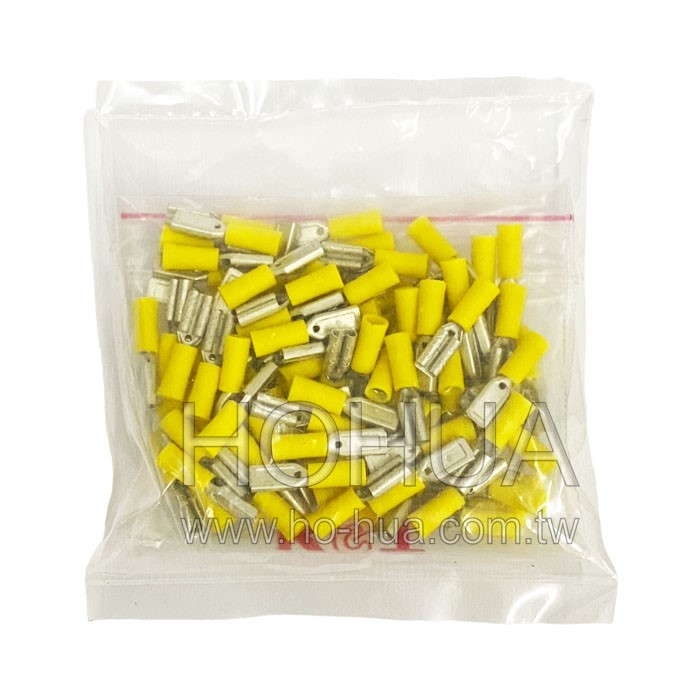母插絕緣端子 黃色 100pcs ( FDD0.5-110(5) )