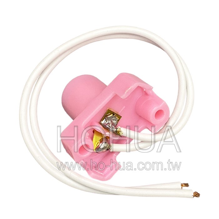 E12燈泡銅座帶線 粉紅色 1pcs ( G4300U )