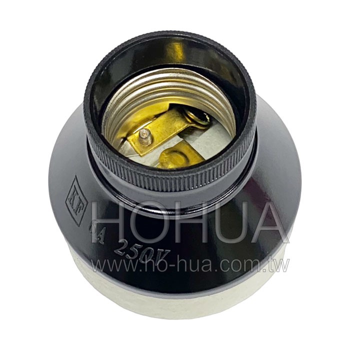 E27 陶瓷燈頭6A250VA 半瓷 ( S2V-2014 半瓷 )