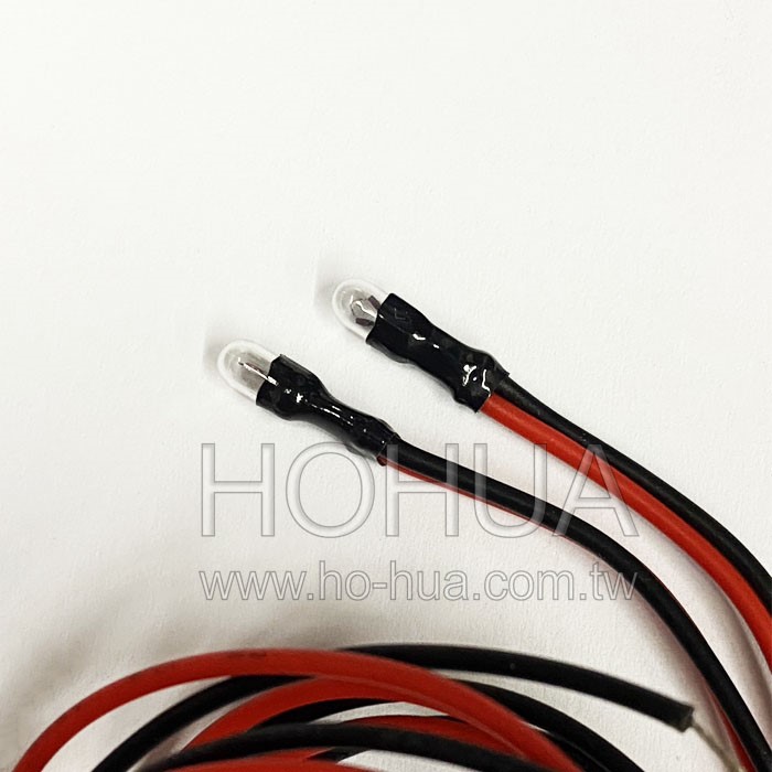 3V 3mm 帶線燈泡 2pcs ( D8043A-3V )