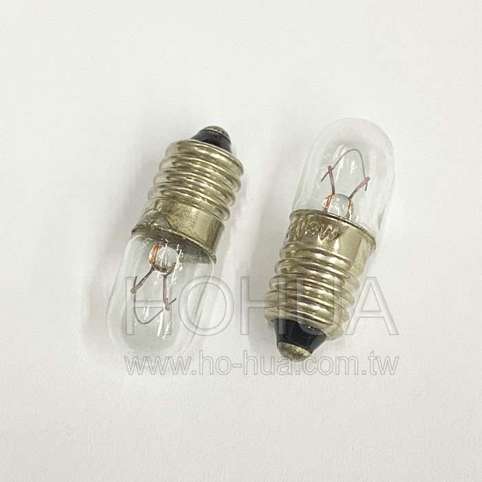 12V E10 螺絲泡 鎢絲燈泡 2pcs ( G3228C )
