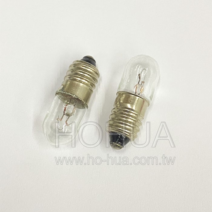 6V E10 3W 螺絲泡 鎢絲燈泡 2pcs ( G3228B )
