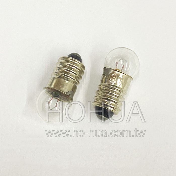 3.8V E10 螺絲泡 圓型燈泡 1pcs ( D8038B G3275B )