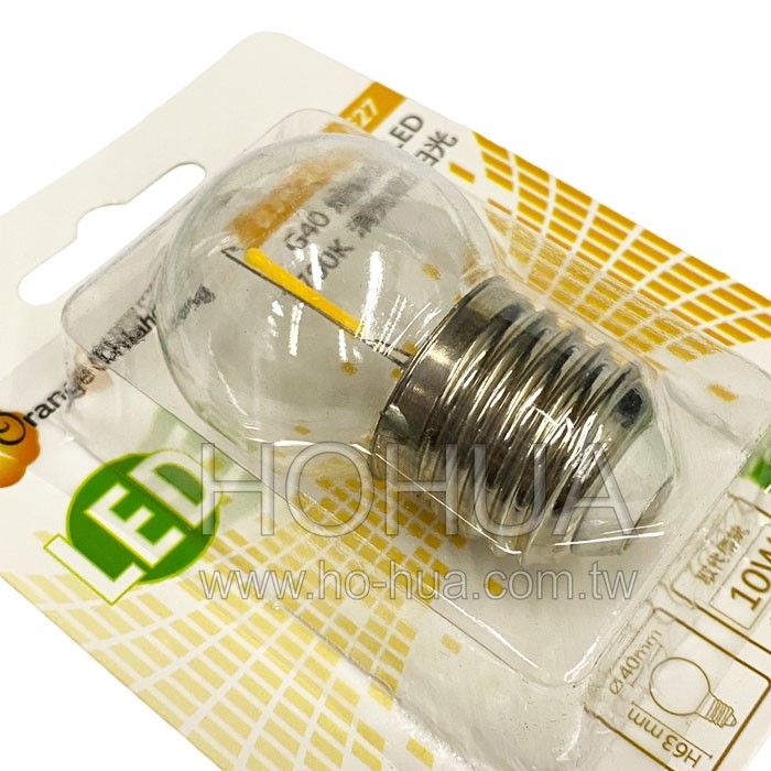 E27 0.5W清光暖白光LED燈泡