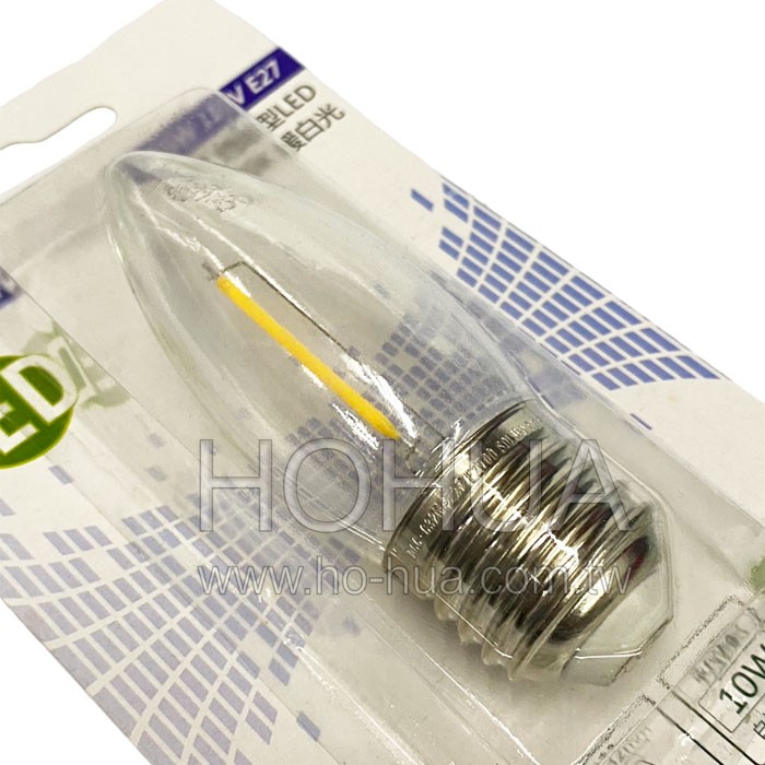 E27 0.5W大尖清暖白光LED燈泡