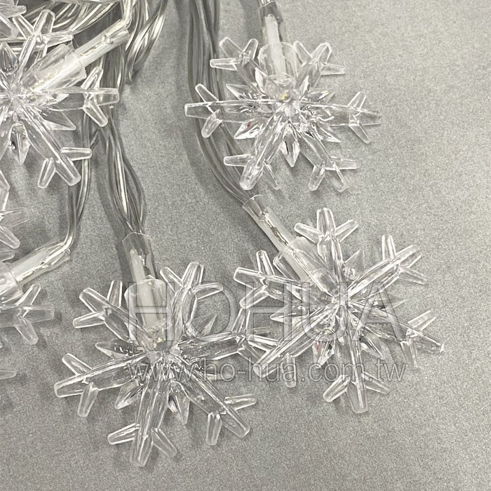 暖色雪花燈