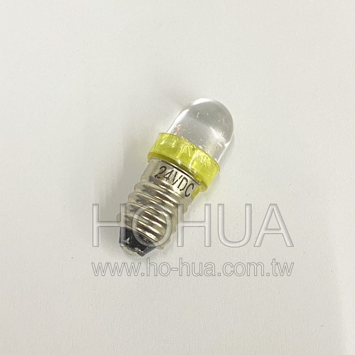 24V E10 黃光LED燈 ( E10-CY-24VDC )