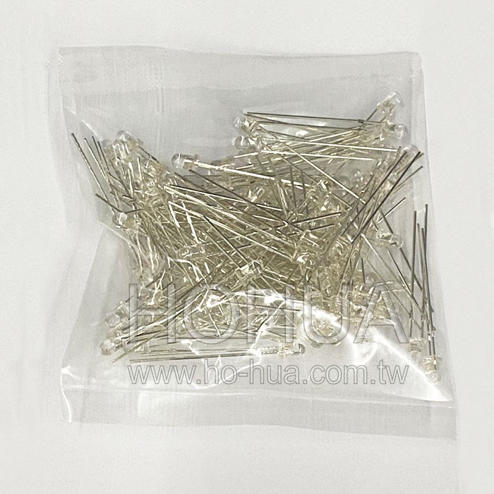 3mm透膠 藍LED 100pcs ( 30度 )