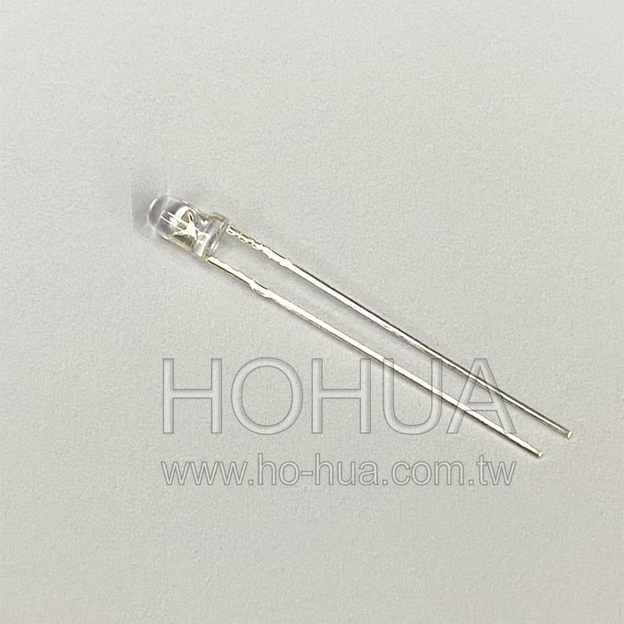 3mm透膠 藍LED 2pcs ( 30度 )