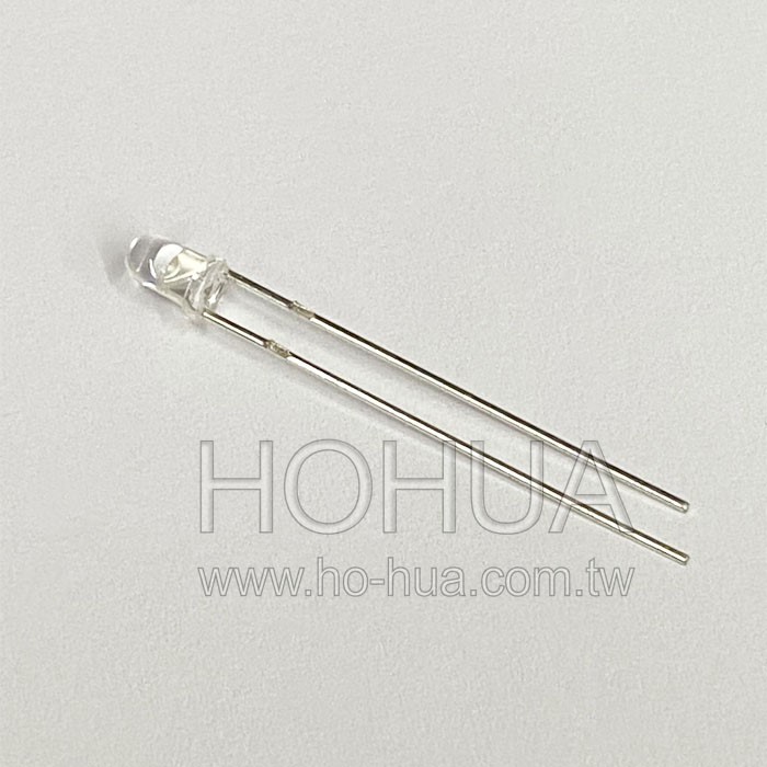 3mm透膠 黃LED 5pcs ( 2.1-2.6V 20mA ) 