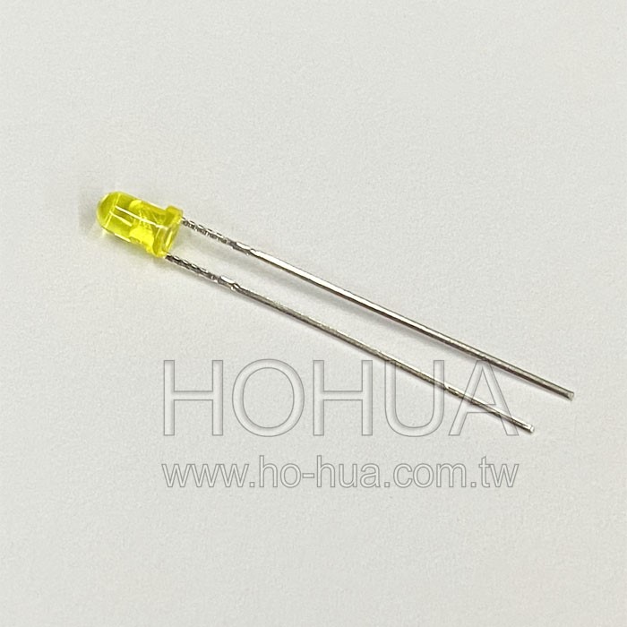 3mm聚黃膠 黃LED 5pcs ( L034YT ) 