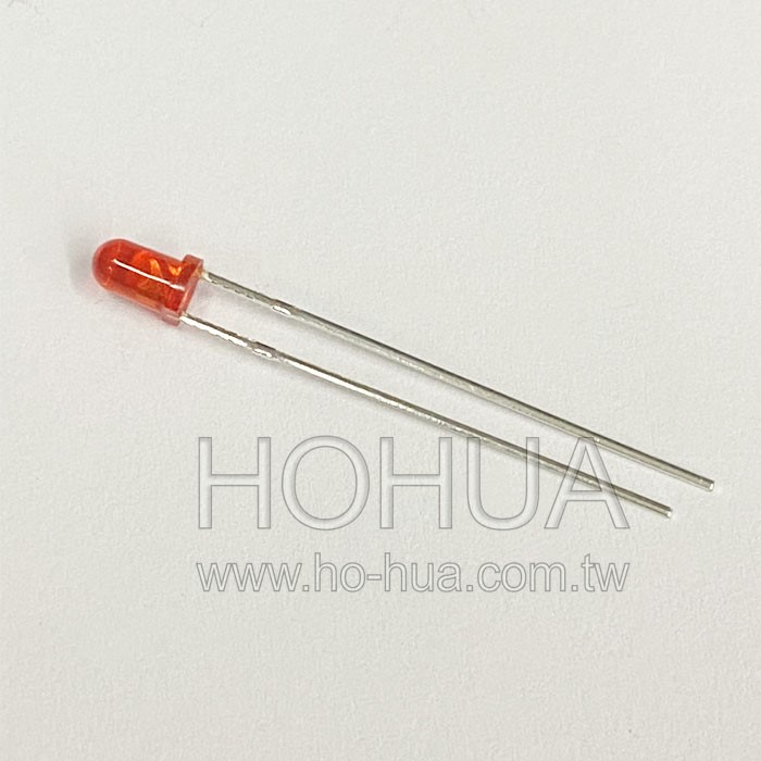 3mm聚紅膠 紅LED 5pcs ( BL-B5441-AT ) 