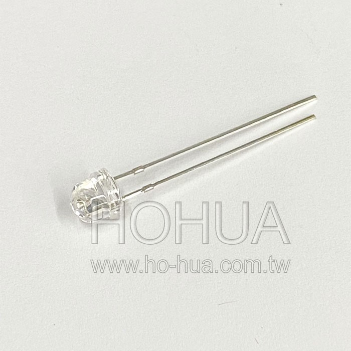 5mm鋼盔型 藍光 1pcs ( 3.4V IF:20mA 120度 )