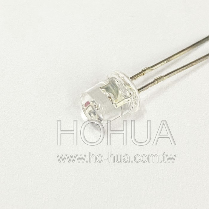 5mm圓柱型 透綠LED 2pcs