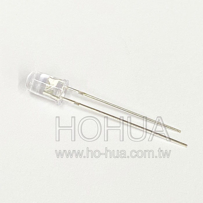 5mm透膠 翠綠LED 100pcs ( 3.2-3.4V 20mA 30度 )