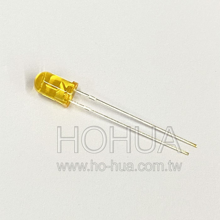 5mm聚橙膠 橙光LED 5pcs ( L053AT )