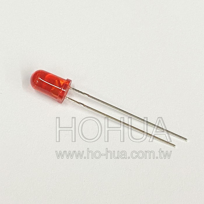 5mm聚紅膠 紅LED 5pcs ( BL-B5434 )