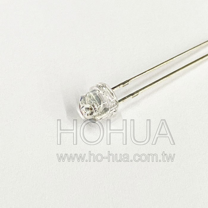 5mm鋼盔型 紅光 2pcs ( 2.2V IF:20mA 120度 )