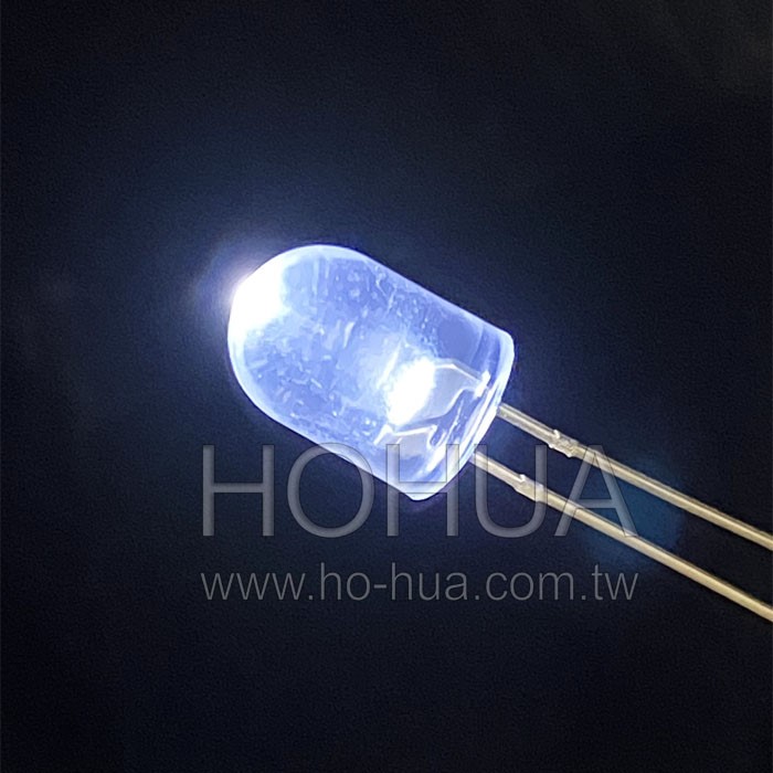 8mm透膠 白光LED 1pcs