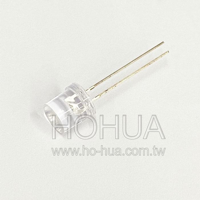 8mm圓柱型 透黃LED 2pcs