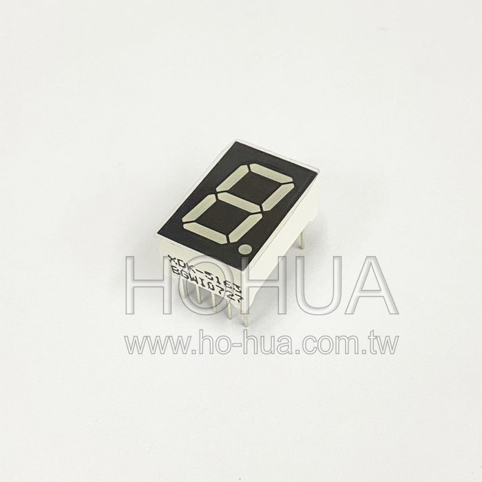 0.56" 單八共陽 綠光 黑面白膠 ( XDK-5163 )