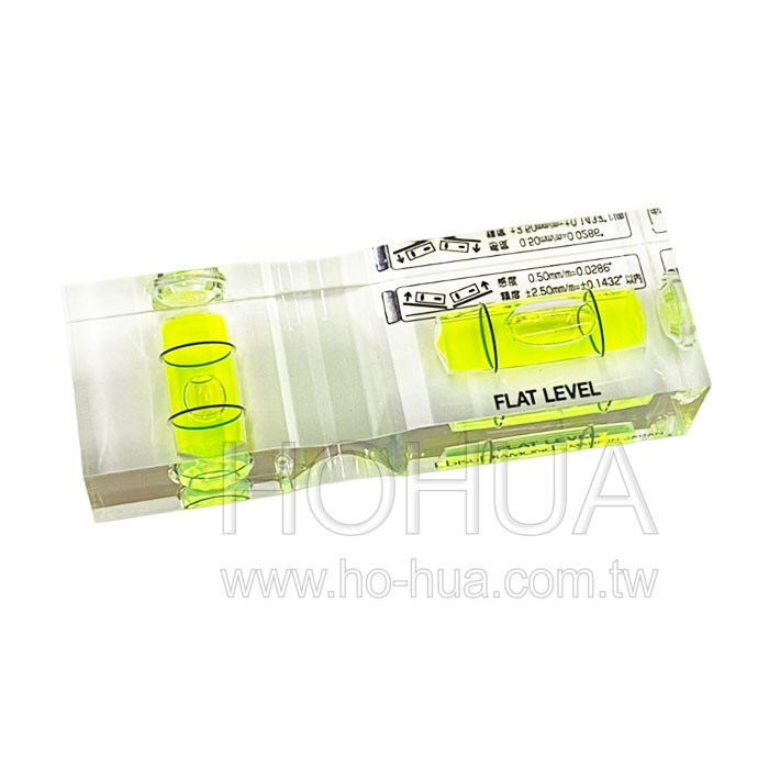 EBISU 日製水晶平型水平尺 15x25x75 mm ( ED-FL )