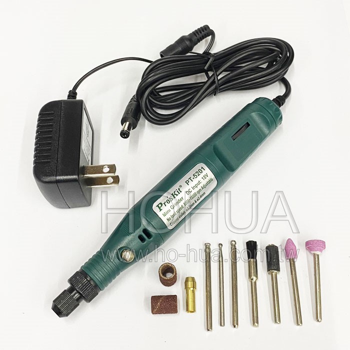 Pro'sKit 迷你電磨組 ( 8000~18000rpm ) PT-5201A