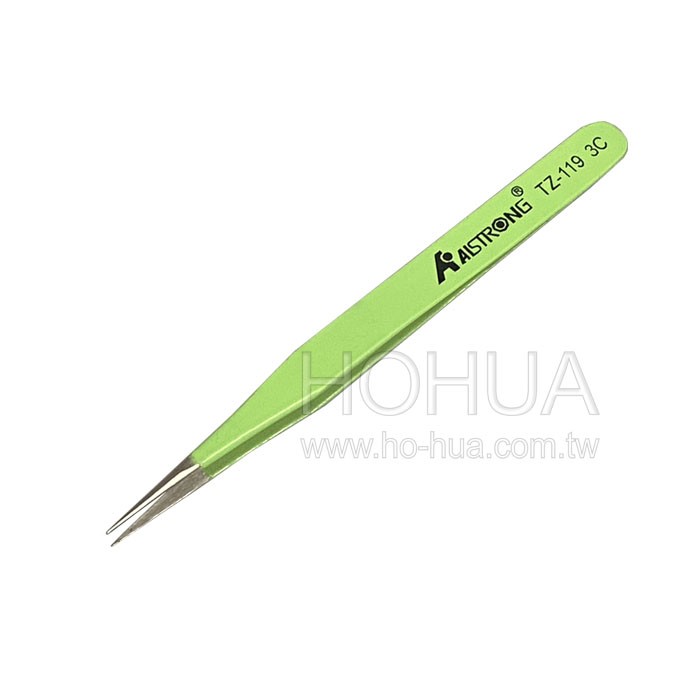 ALSTRONG 防靜電尖頭無磁鑷子115mm  ALS-TZ-119