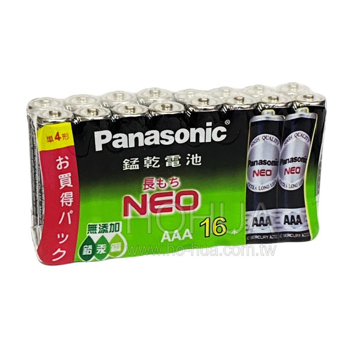 Panasonic 4號 碳鋅電池 16入