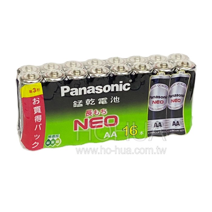 Panasonic 3號 碳鋅電池 16入