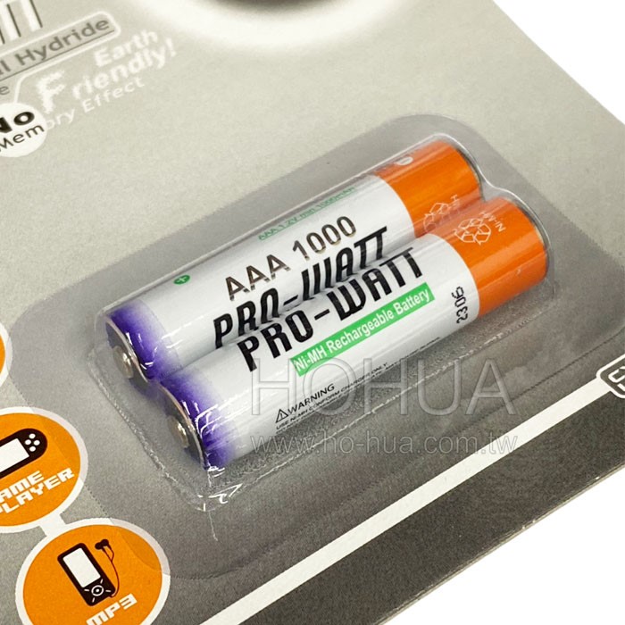 PRO-WATT 4號鎳氫充電電池