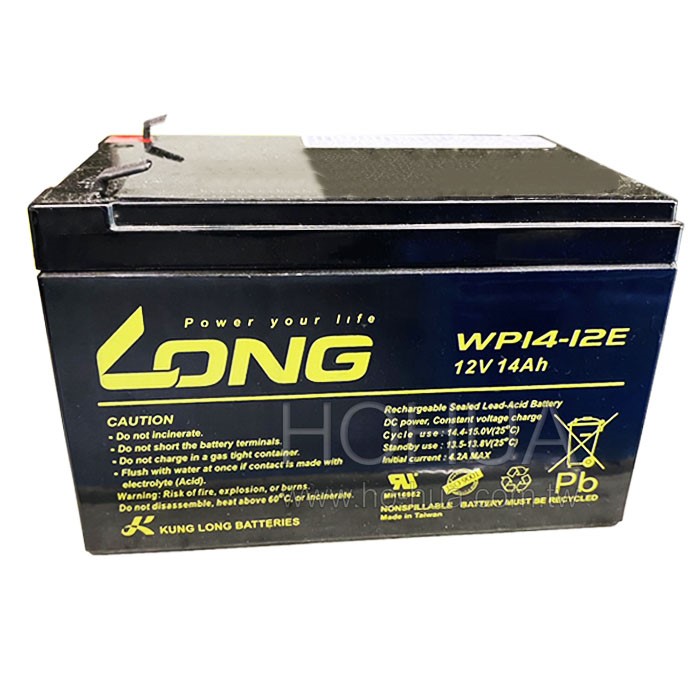 LONG 免加水鉛酸電池 WP 12V14Ah