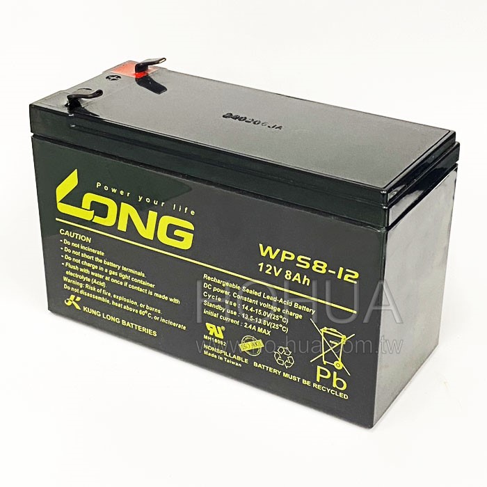 LONG 免加水鉛酸電池 WP 12V8A